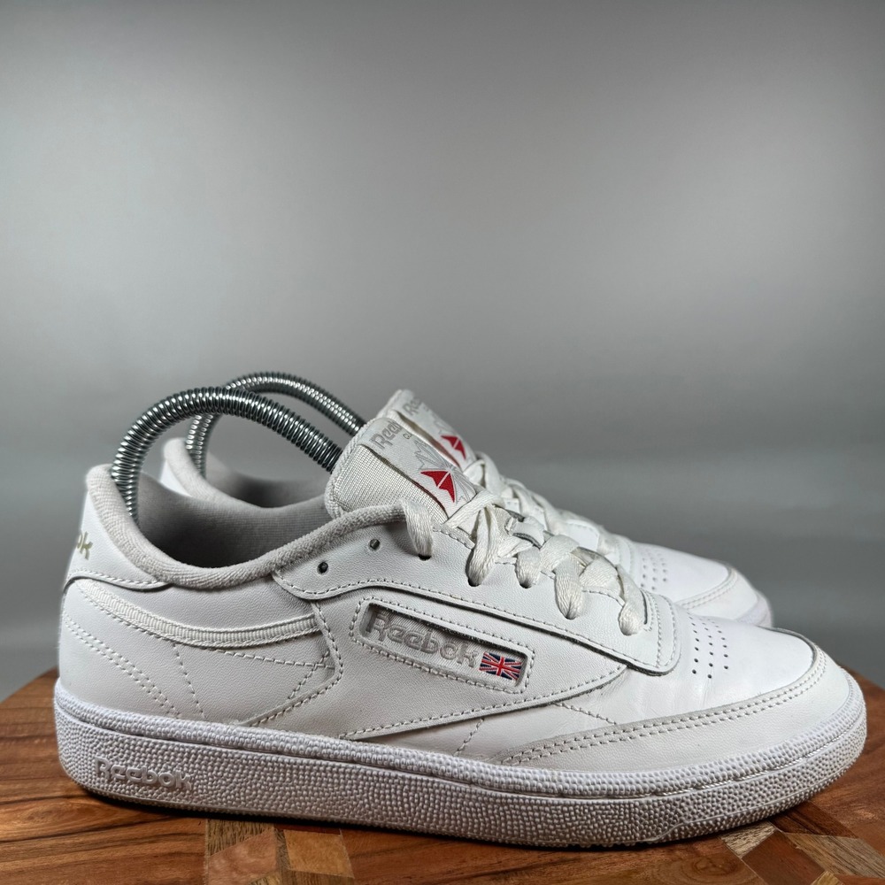 Reebok Club C 85 Women 7.5 White Leather Classic Sneakers BS7685